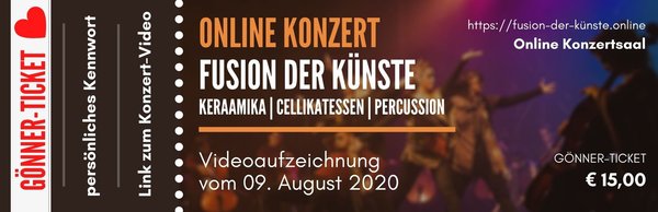 Gönner-Ticket Konzert "Fusion der Künste"